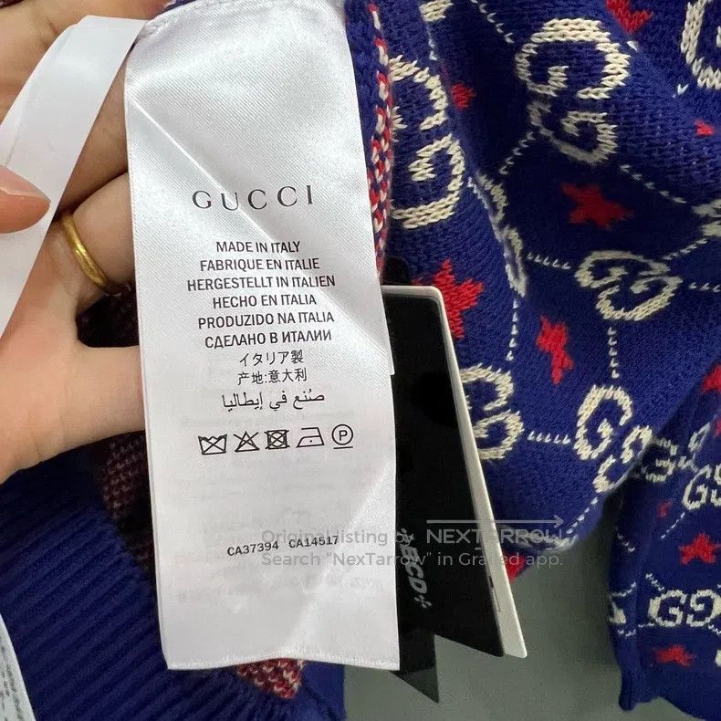 Gucci Gucci GG star long-sleeved knitwear coat Size XL / US 12-14 / IT 48-50 - 4 Thumbnail