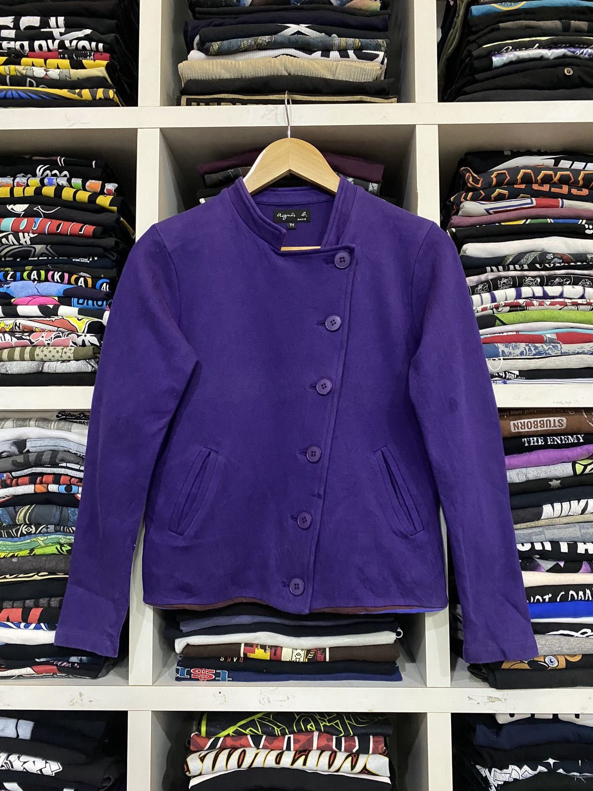 Designer × Issey Miyake × agnes b. Agnes B. Issey miyake Paris Womens Jacket Size S / US 4 / IT 40 - 2 Thumbnail