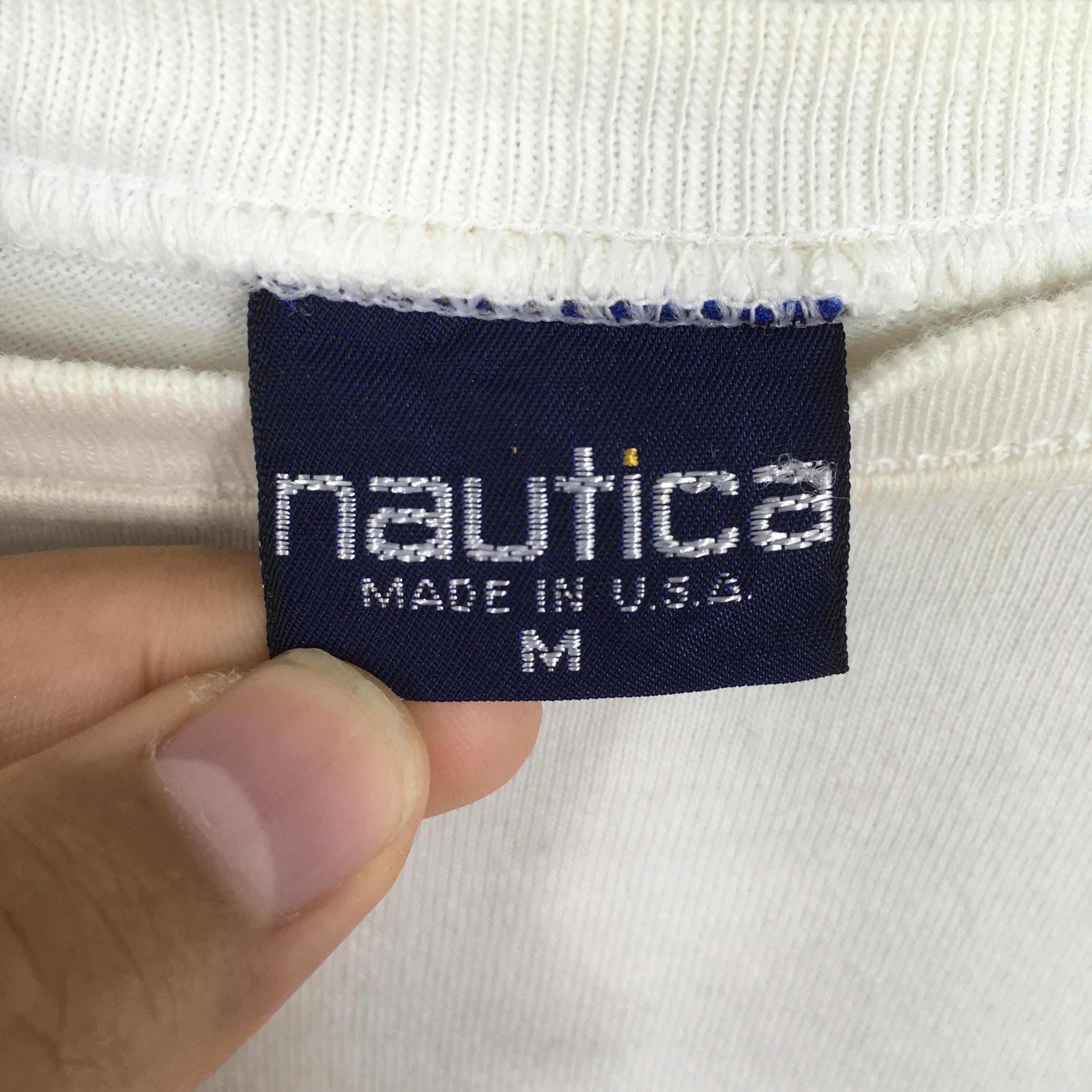 Nautica Vintage Nautica Sailing Gear White Tshirt Medium Size US M / EU 48-50 / 2 - 5 Thumbnail