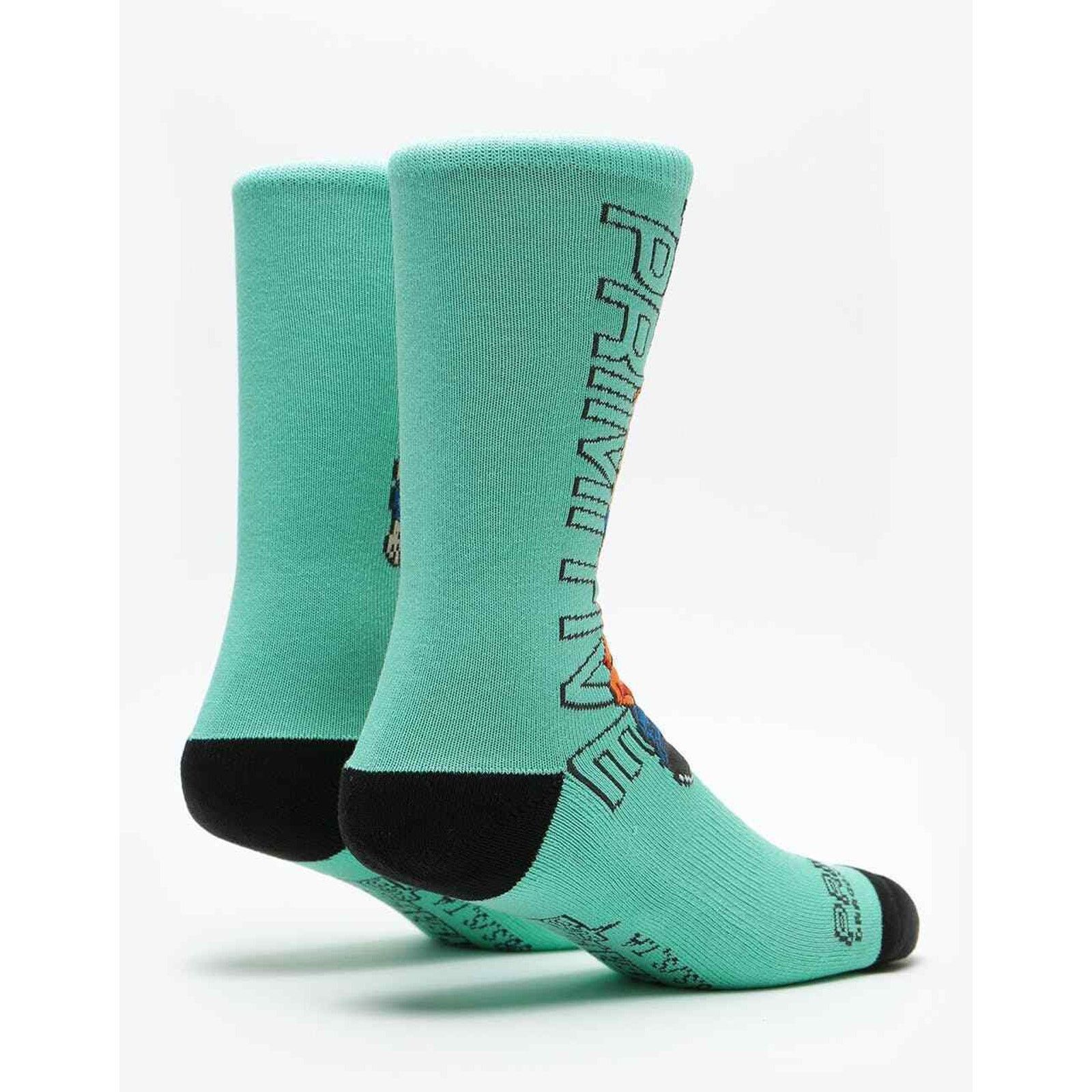 Primitive Primitive X Dragon Ball Super Z Goku Teal Crew Socks Size ONE SIZE - 3 Thumbnail