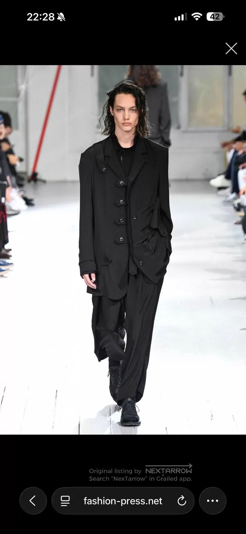 Yohji Yamamoto Yohji Yamamoto size 3 20ss blazer Size 38R - 5 Thumbnail