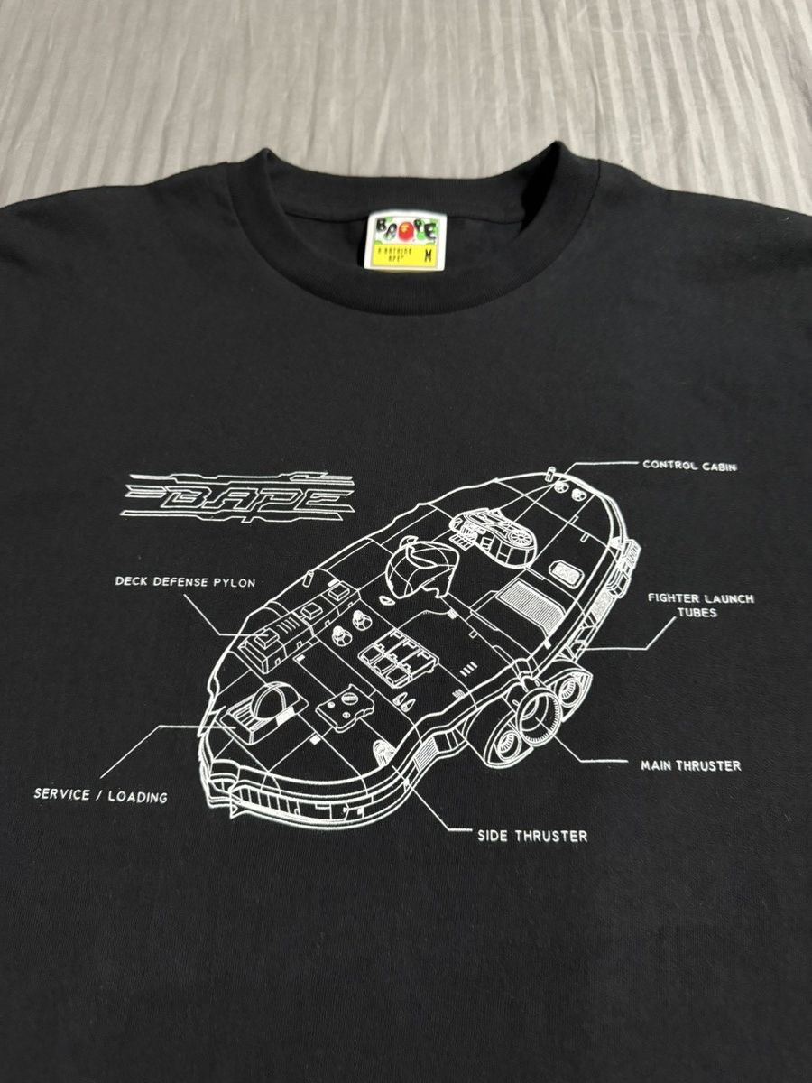 Bape Bape Space Ship T-Shirt Size US M / EU 48-50 / 2 - 2 Thumbnail