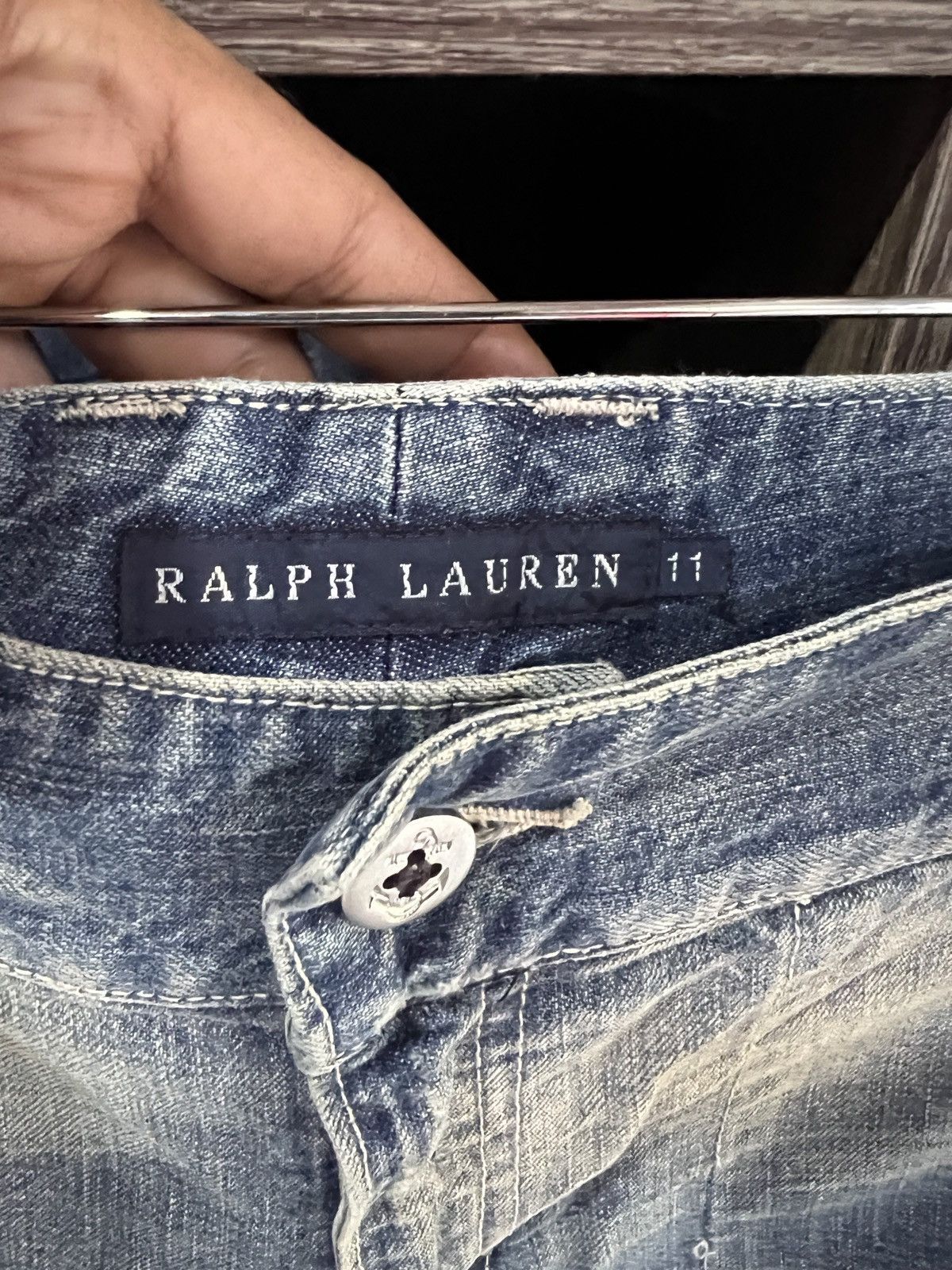 Ralph Lauren 🔥Vintage Ralph Lauren Wide Leg Denim Size 31" - 13 Thumbnail