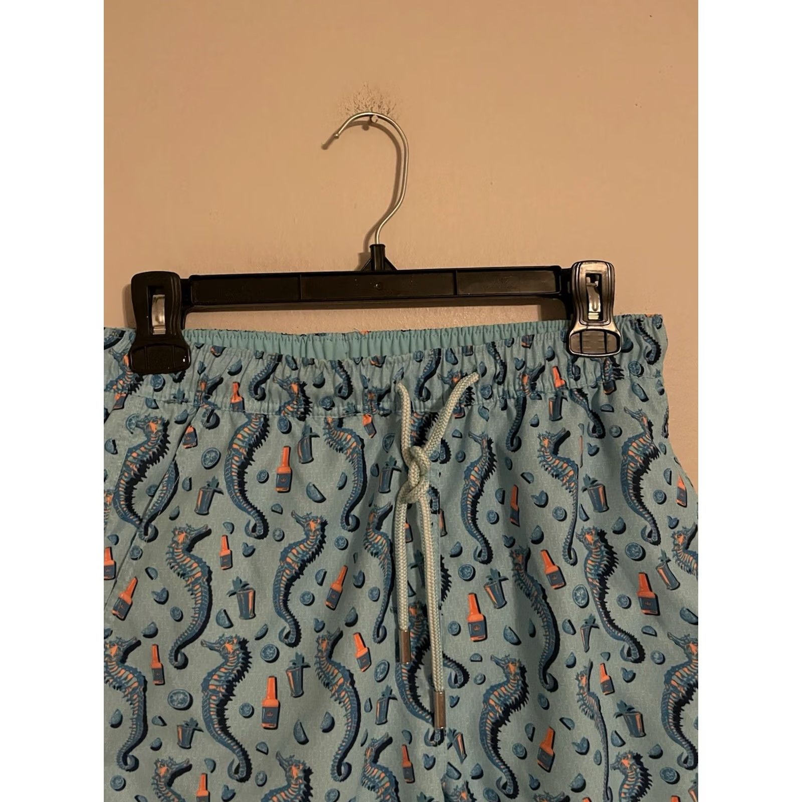 Peter Millar VINTAGE Peter Millar Seaside Collection Swim Trunks Seahorses Lined 8" Men's Small Blue Trunks Mens Small Swim Bottoms 8" inseam Size 36R - 2 Thumbnail