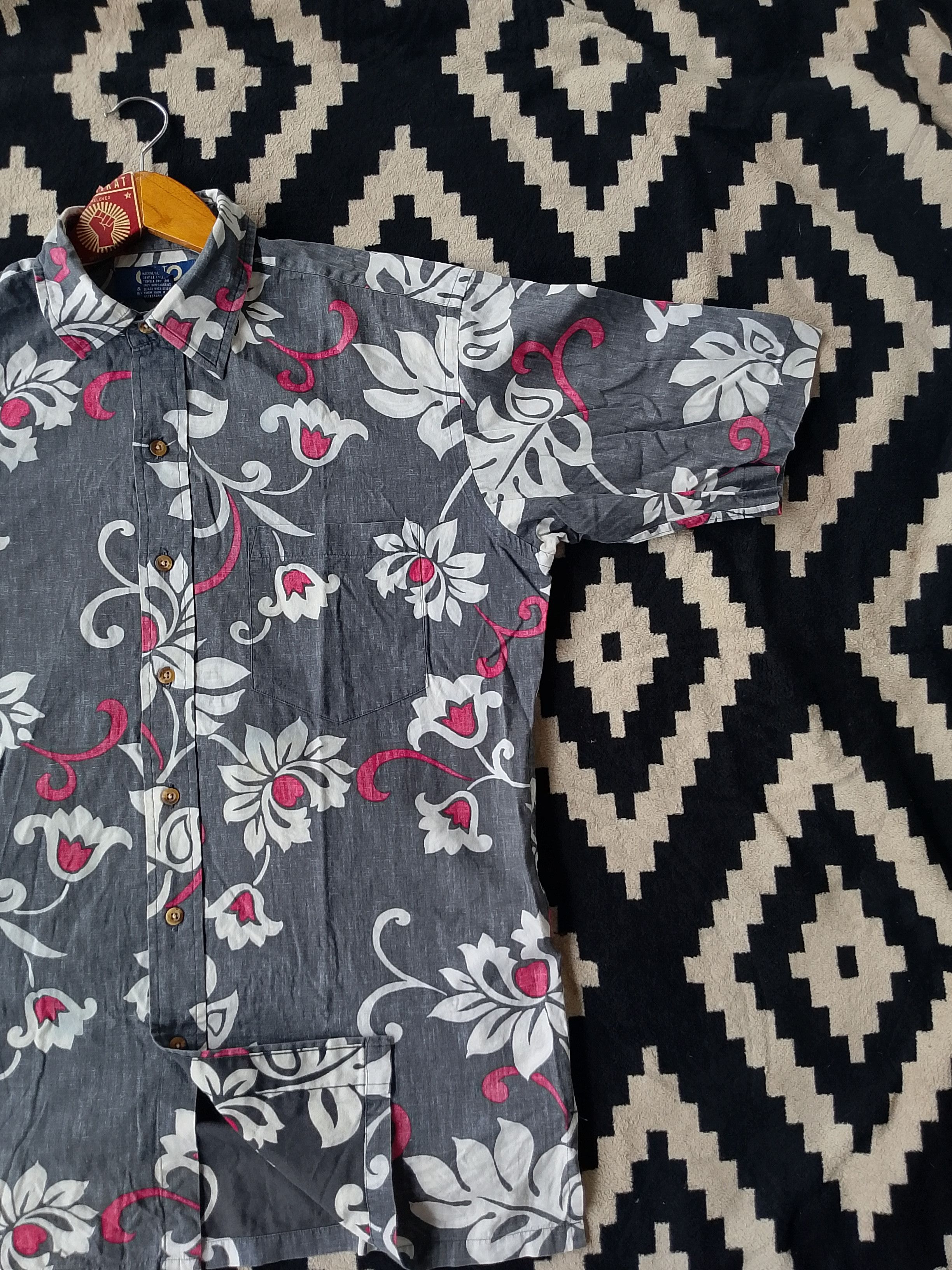 Vintage Vintage Ono & Co Liberty House Dark Floral SSBD Size US M / EU 48-50 / 2 - 4 Thumbnail