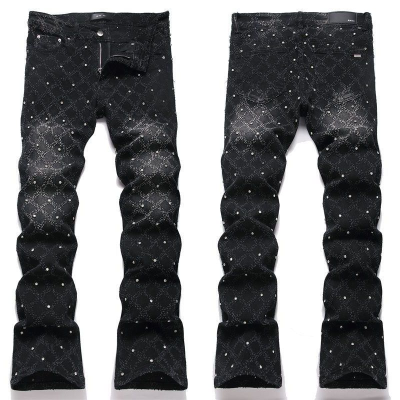 Vintage Micro trumpet starry jeans, light luxury jeans Size US 34 / EU 50 - 1 Thumbnail