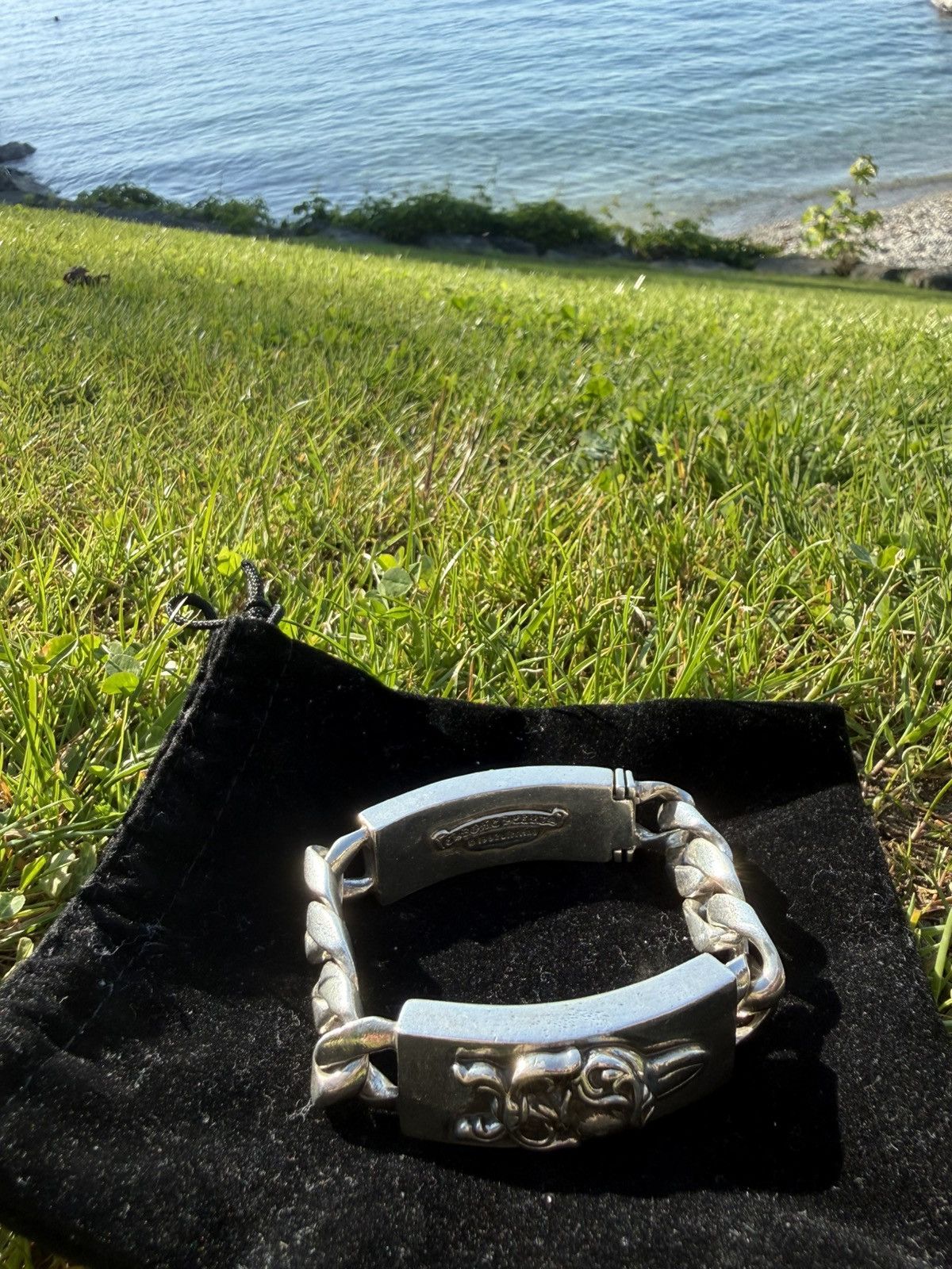 Chrome Hearts Chrome Hearts Daggheart & Floral ID Bracelet Size ONE SIZE - 6 Thumbnail