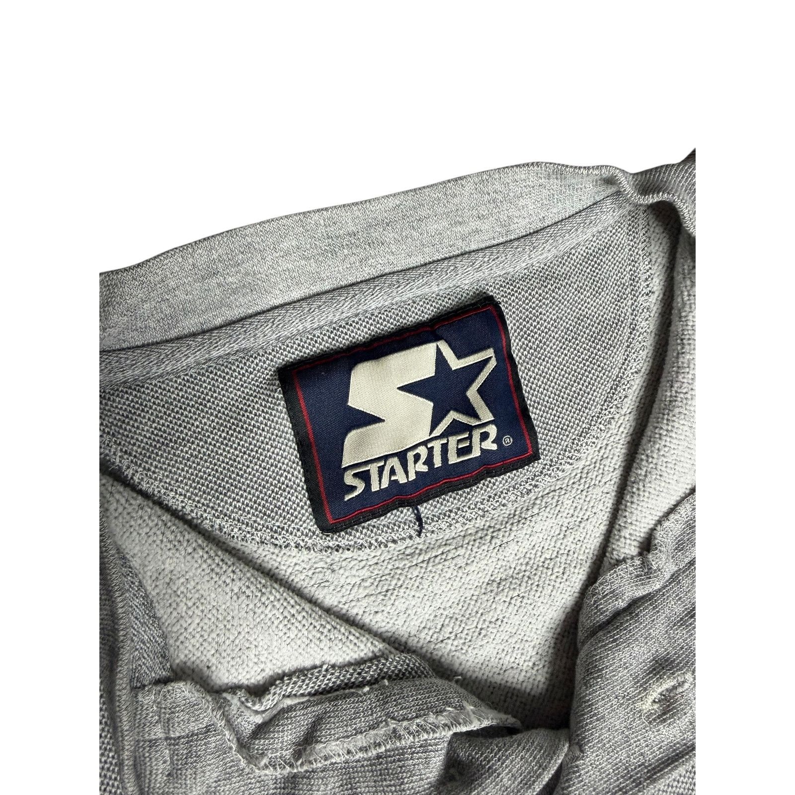 Starter × Vintage Vintage 90s Starter Logo Henley Pullover Sweatshirt Size US L / EU 52-54 / 3 - 6 Thumbnail