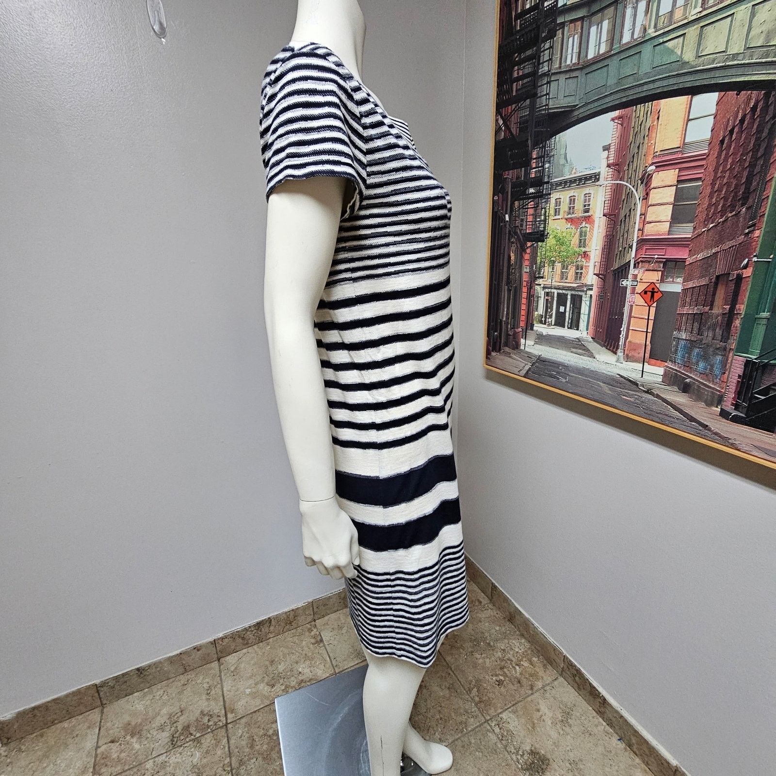 Anthropologie Maeve by Anthropologie Boat Neck Striped Dress Size Small Size S / US 4 / IT 40 - 6 Thumbnail