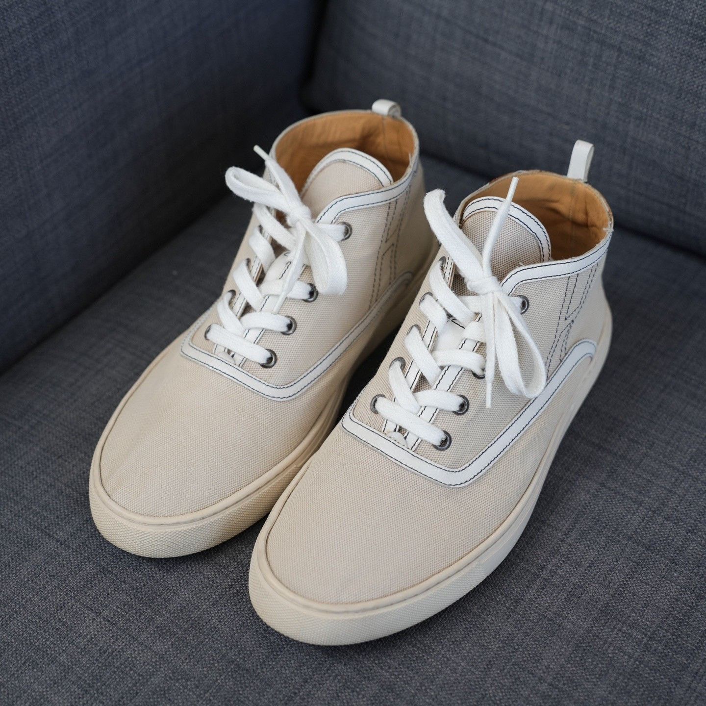 Hermes Hermes Leather Hitop Sneakers 9 Men Size US 9 / EU 42 - 1 Thumbnail