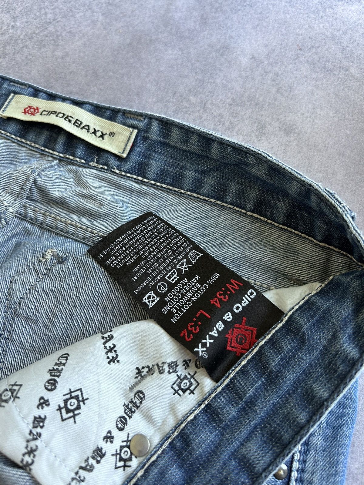 Japanese Brand × Vintage Vintage Cipo & Baxx Distressed Rockers jeans y2k mens Size US 34 / EU 50 - 6 Thumbnail