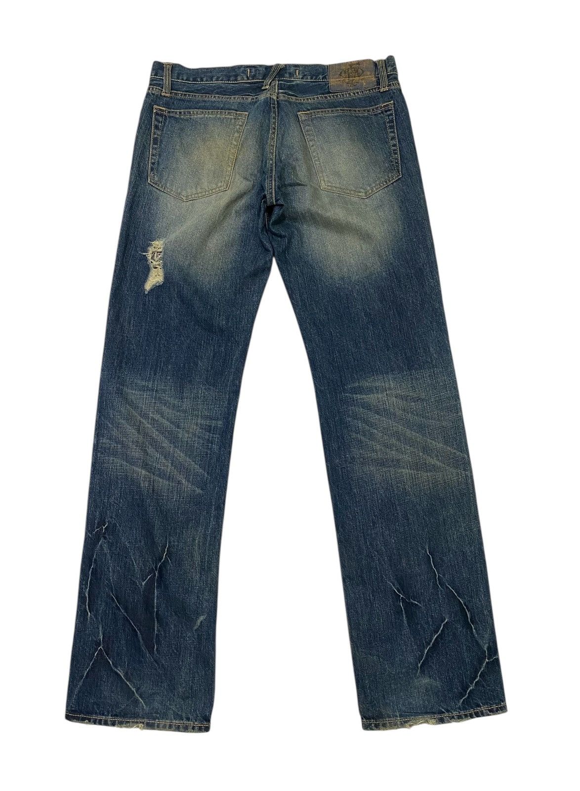 PPFM Japanese brand X ppfm distressed jeans Size US 34 / EU 50 - 12 Thumbnail