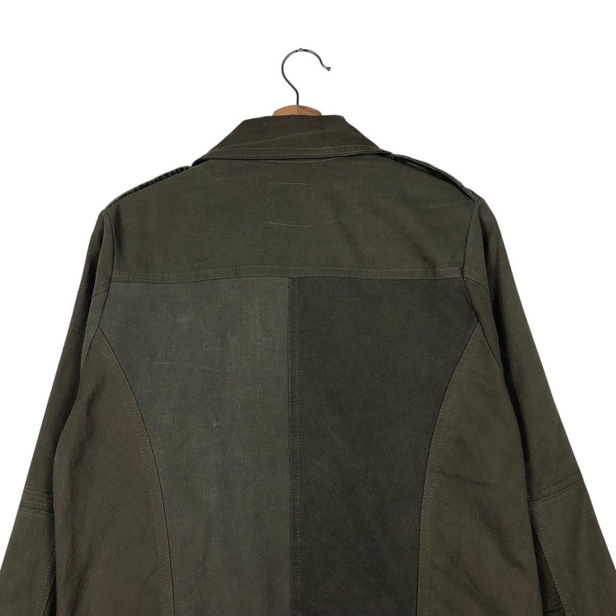 Japanese Brand × Vintage 📌Vtg Cropped Biker Jacket Sample Issey Miyake Doublr Breast Size US M / EU 48-50 / 2 - 11 Thumbnail