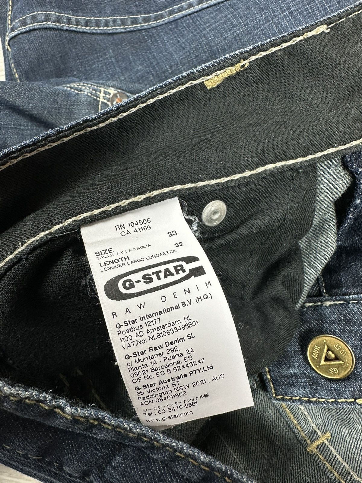 G-Star G Star Raw Denim Vintage Jeans Baggy Double Knee Y2K Size US 32 / EU 48 - 10 Thumbnail