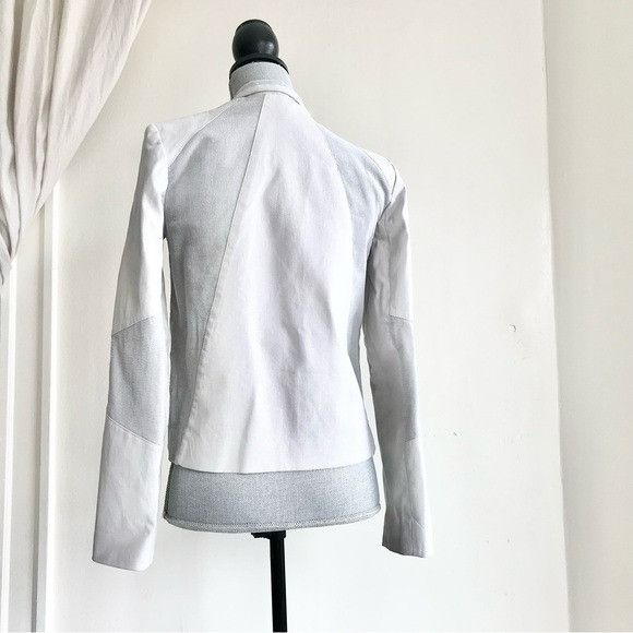 Helmut Lang Helmut Lang Women’s Asymmetrical Zip Moto Jacket Tan Beige G Size S / US 4 / IT 40 - 8 Thumbnail