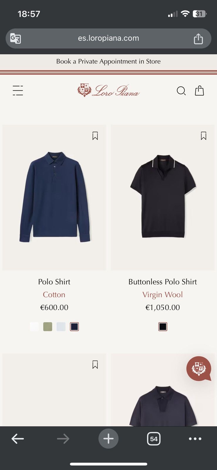 Loro Piana Polo Shirt Loro Piana Size US XL / EU 56 / 4 - 8 Thumbnail