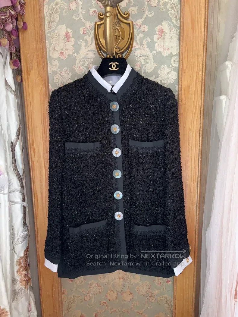 Chanel Chanel Metropolitan Classic Black Coat Size XXS / US 00 / IT 34 - 1 Thumbnail