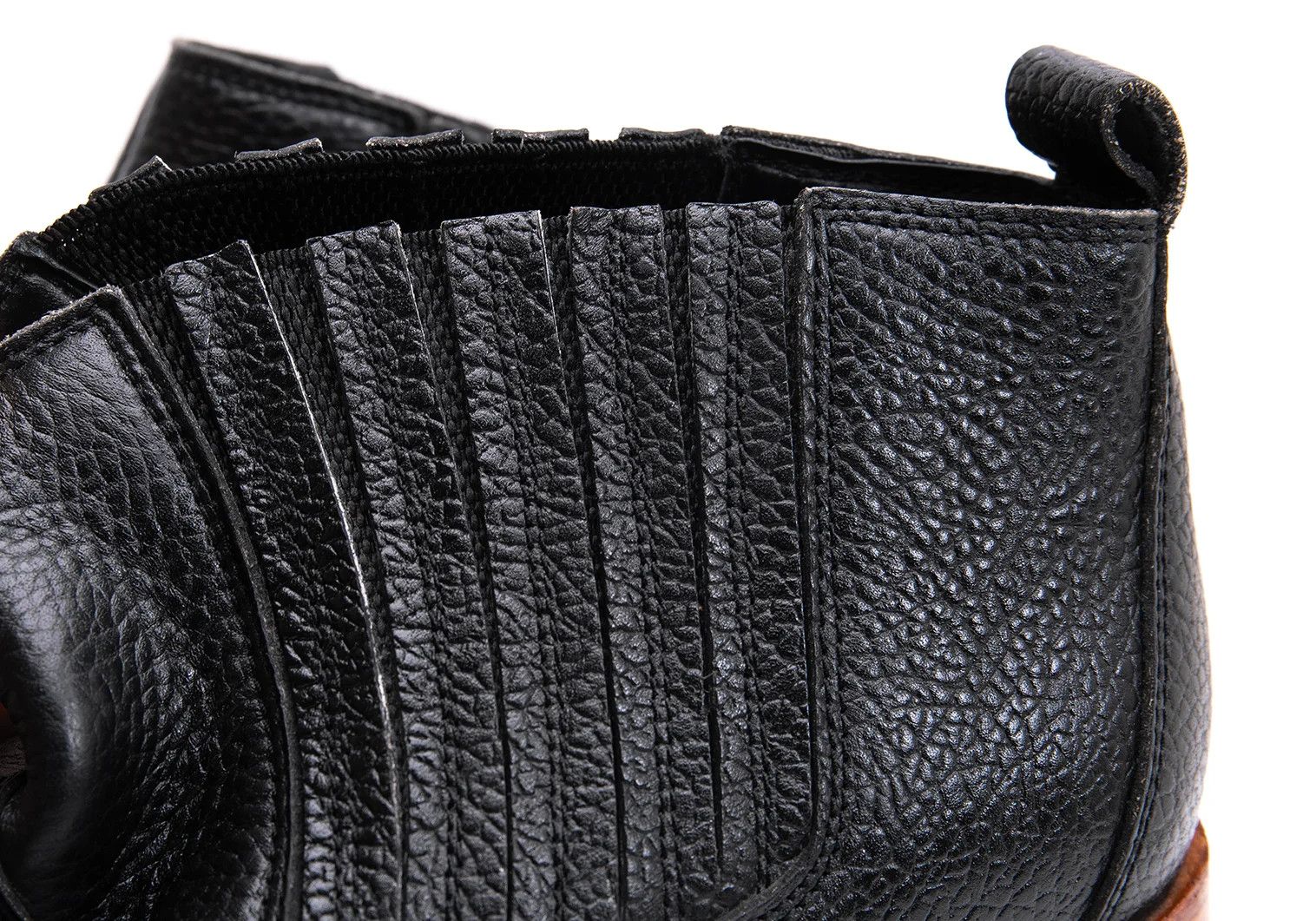 Jean Paul Gaultier Black Side Gore Western Leather Short Boots size 25 Size US 7 / EU 40 - 8 Thumbnail