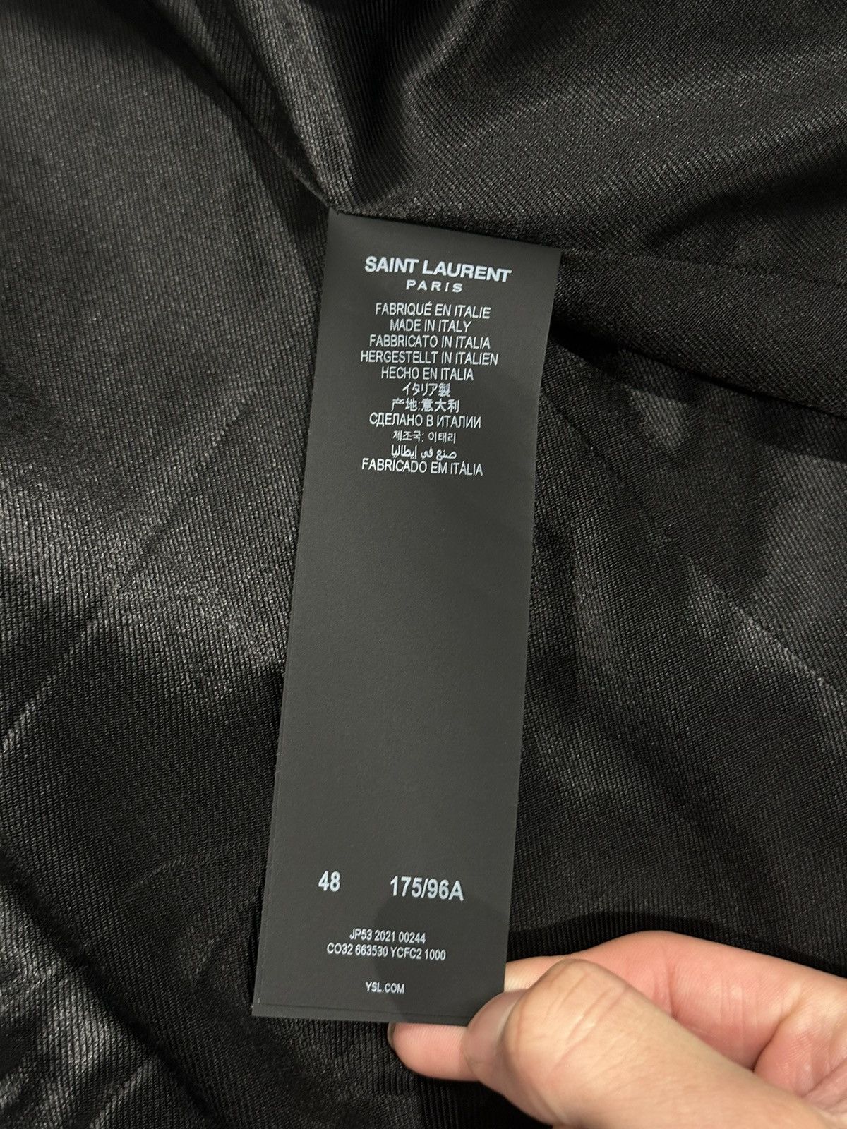 Saint Laurent Paris 2021 Lambskin Leather Overcoat 48 Size US M / EU 48-50 / 2 - 7 Thumbnail