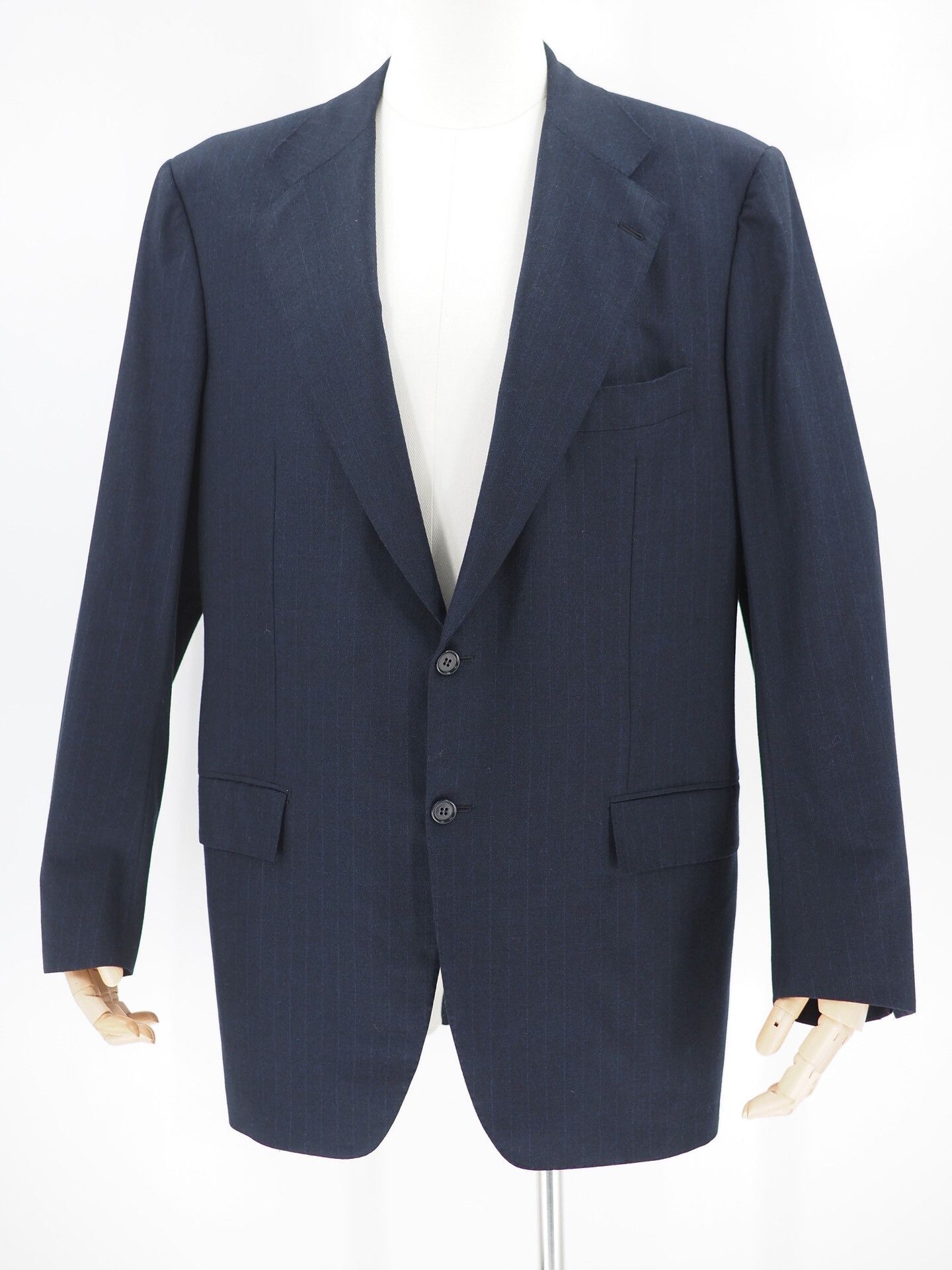 Kiton navy wool blazer by kiton Size US L / EU 52-54 / 3 - 1 Thumbnail