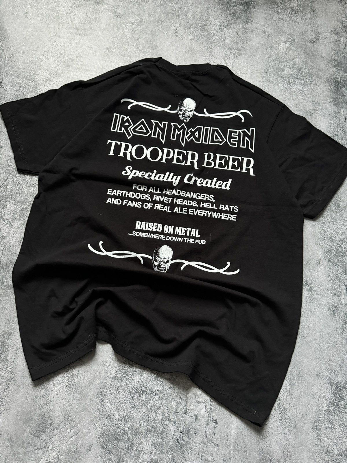 Band Tees × Iron Maiden × Vintage Iron Maiden Vintage 2013 Tooper Beer Rock Band T-Shirt Size US L / EU 52-54 / 3 - 3 Thumbnail
