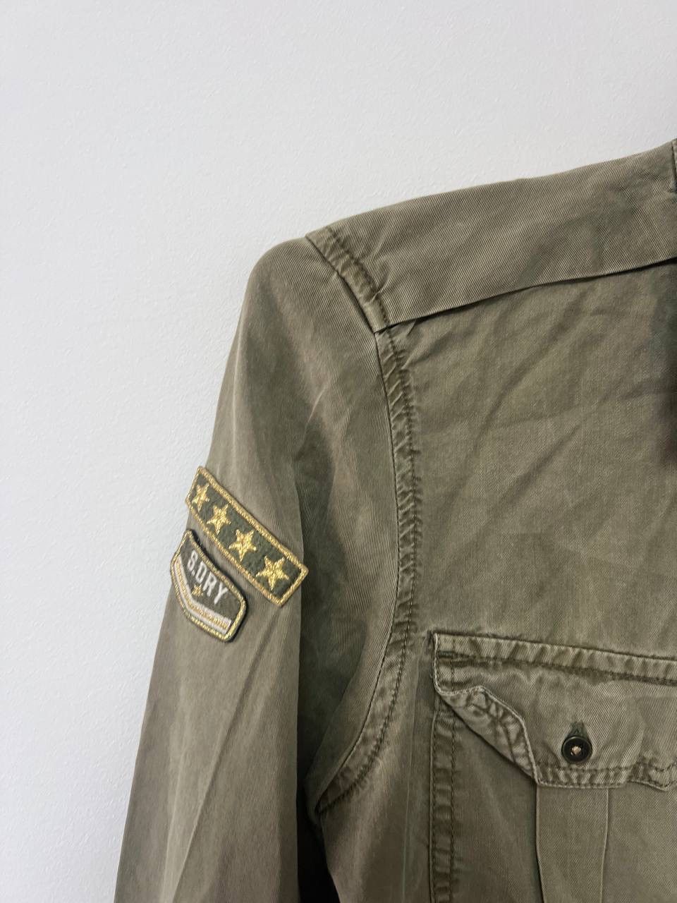 Superdry Vintage Super Dry Military Army Jacket Green US 2 EU 34 Size XS / US 0-2 / IT 36-38 - 4 Thumbnail