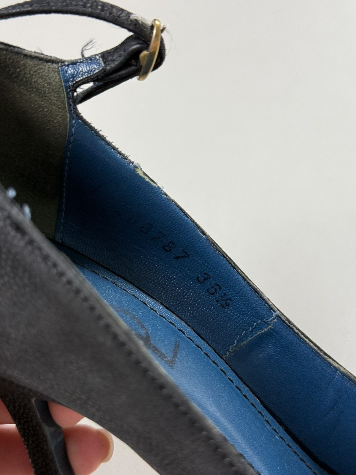 Vintage × Yves Saint Laurent YSL Yves Saint Laurent Vintage Ladies Leather Platform Heels Size US 6.5 / IT 36.5 - 19 Thumbnail
