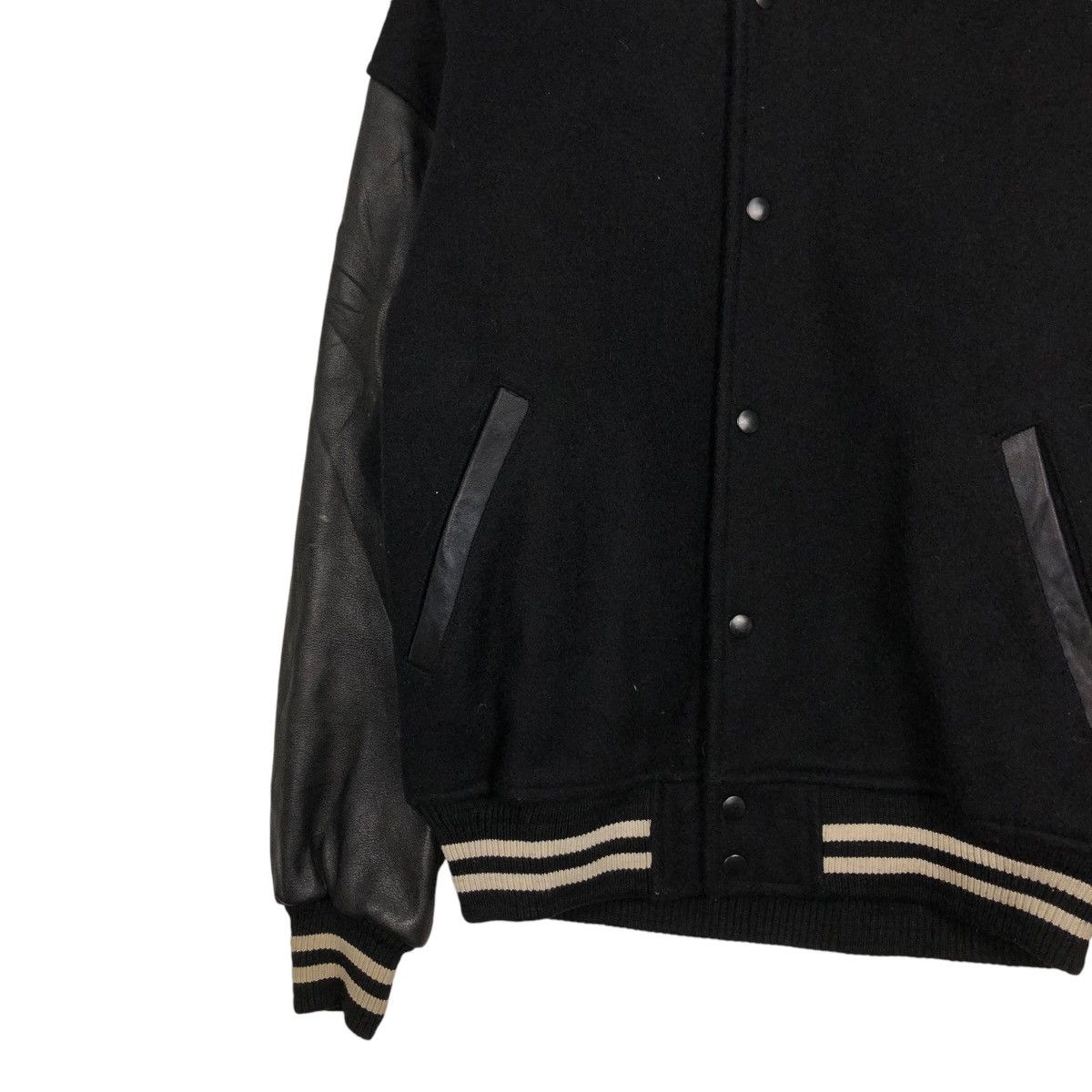 Ralph Lauren 🔥VINTAGE BOMBER JACKET LEATHER CHAPS RALPH LAUREN BIG LOGO Size US M / EU 48-50 / 2 - 8 Thumbnail