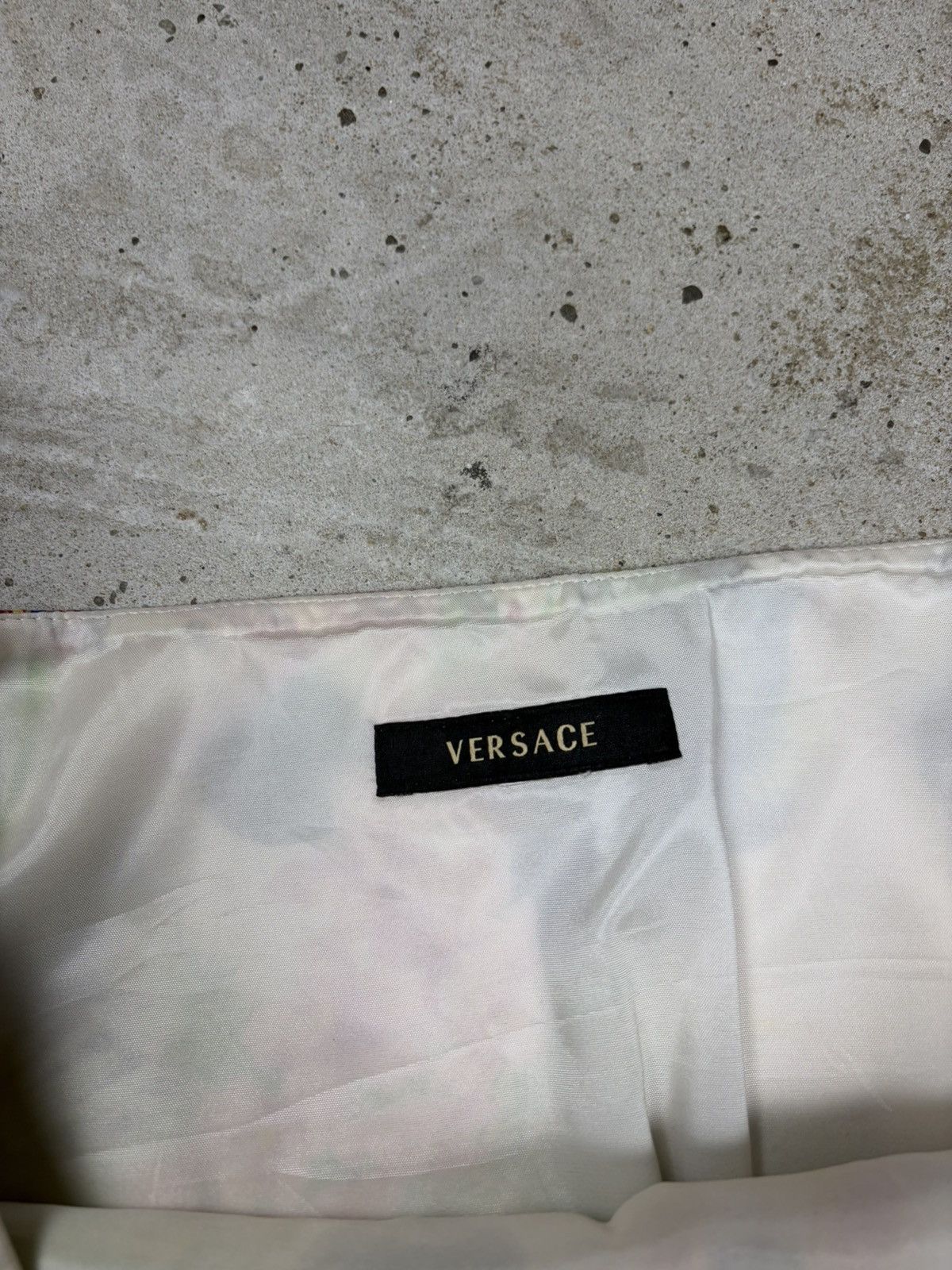 Versace 2000s Gianni Versace Floral Palms Polka Dot Print Skirt Size 33" - 12 Thumbnail