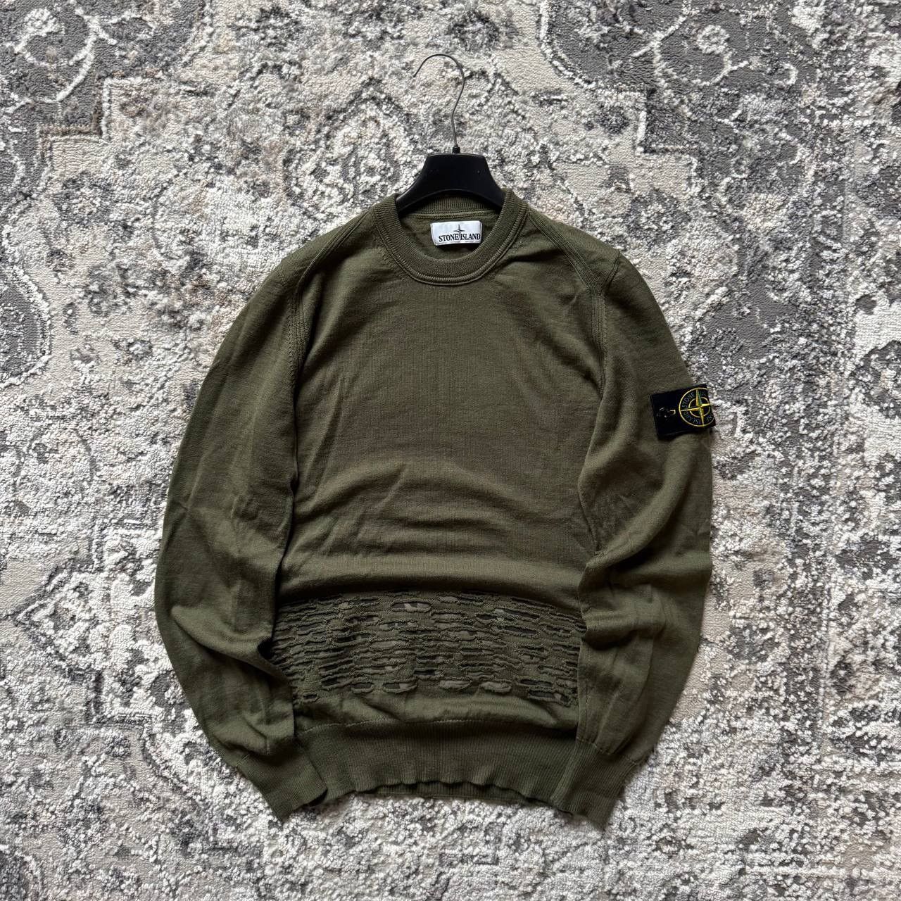 Stone Island Stone Island Knitted Distressed Camouflage Custom Sweater Size US S / EU 44-46 / 1 - 1 Thumbnail