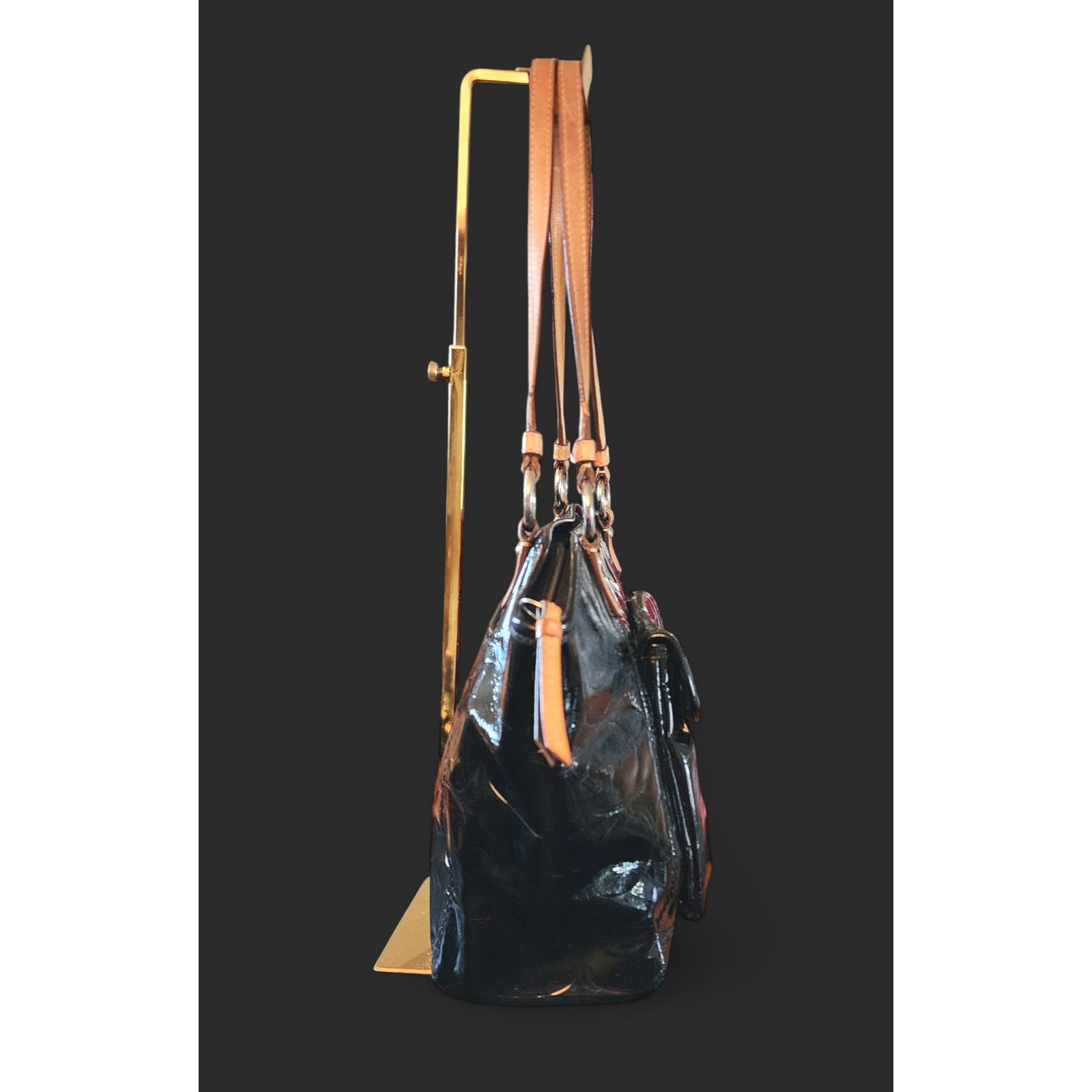 Coach Coach Peyton black patent leather bag with matching wallet. Size ONE SIZE - 12 Thumbnail