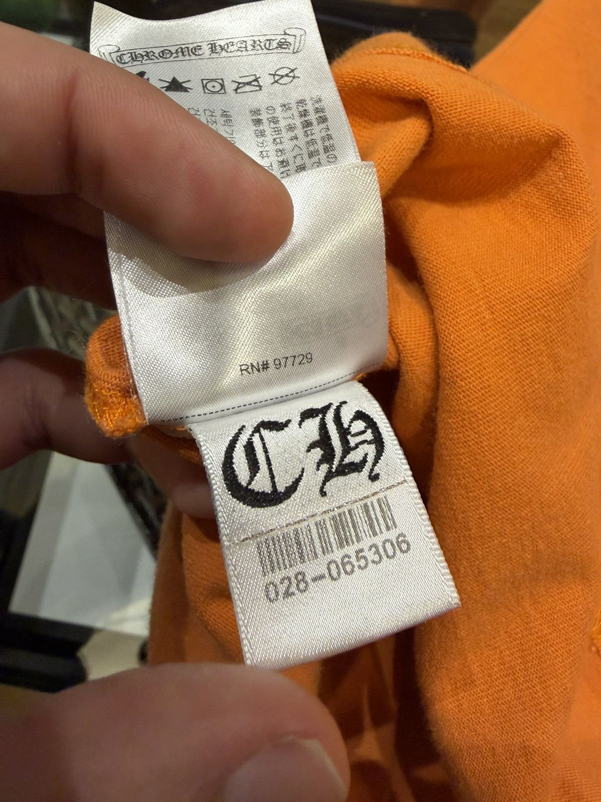 Chrome Hearts Chrome Hearts Vine Dagger LS Shirt - Orange Size US M / EU 48-50 / 2 - 6 Thumbnail