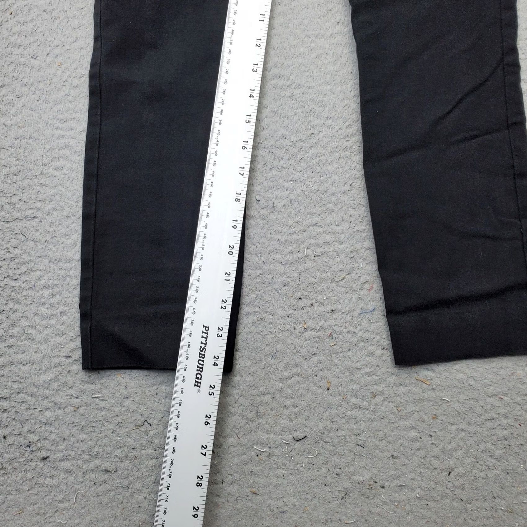 Anthropologie Anthropologie Chino Pants Women 2 Black Essential Slim Straight Leg 2 Button Fly Womens Size 2 Black Slim Straight Pant Size 26" / US 2 / IT 38 - 4 Thumbnail