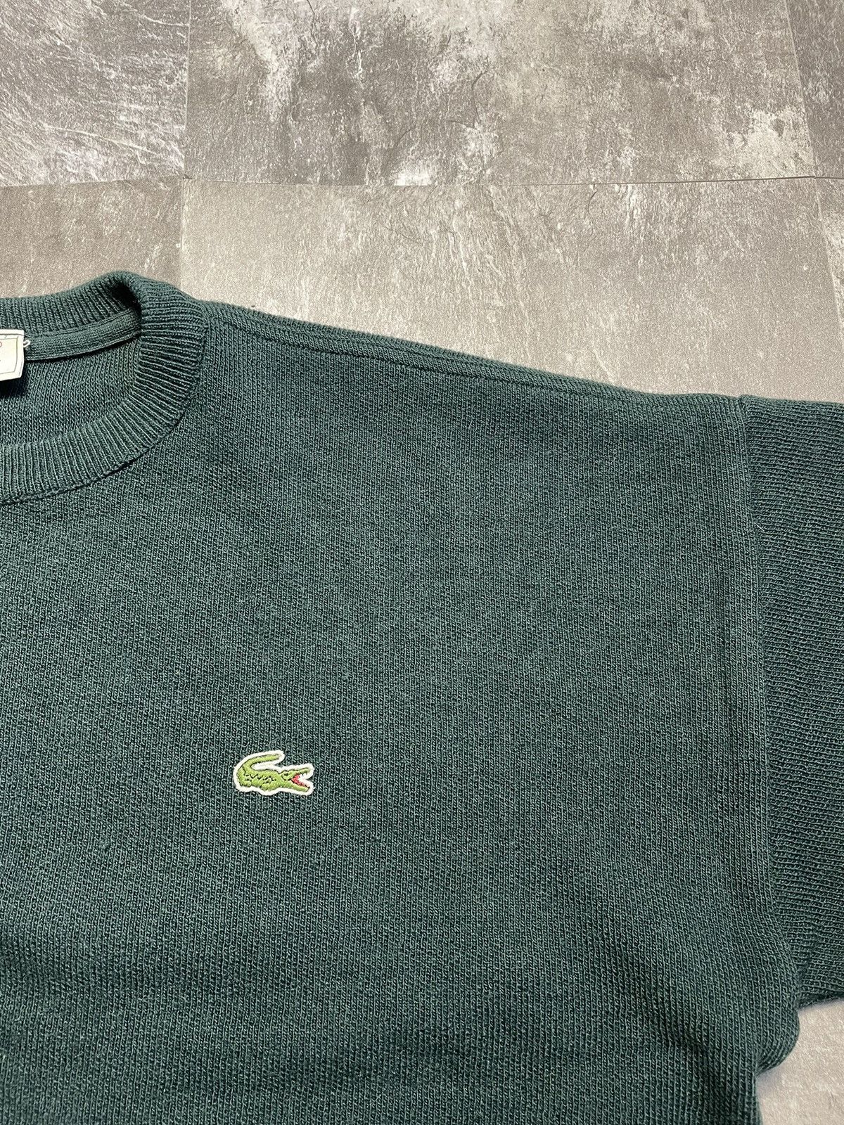 Lacoste Vintage Lacoste Green Sweater Knit Mini Logo Y2K 90s Size US XL / EU 56 / 4 - 2 Thumbnail