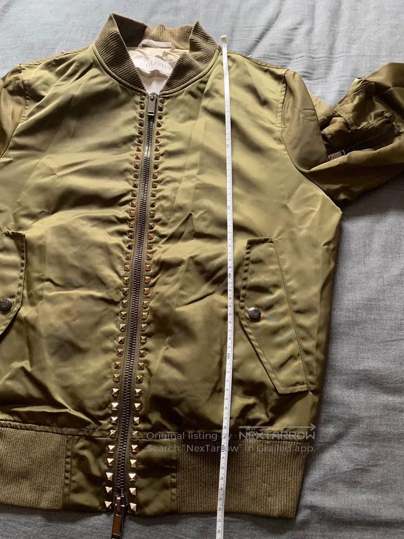 Valentino Valentino Willow Nail Air Force Bomber Jacket Size US M / EU 48-50 / 2 - 9 Thumbnail