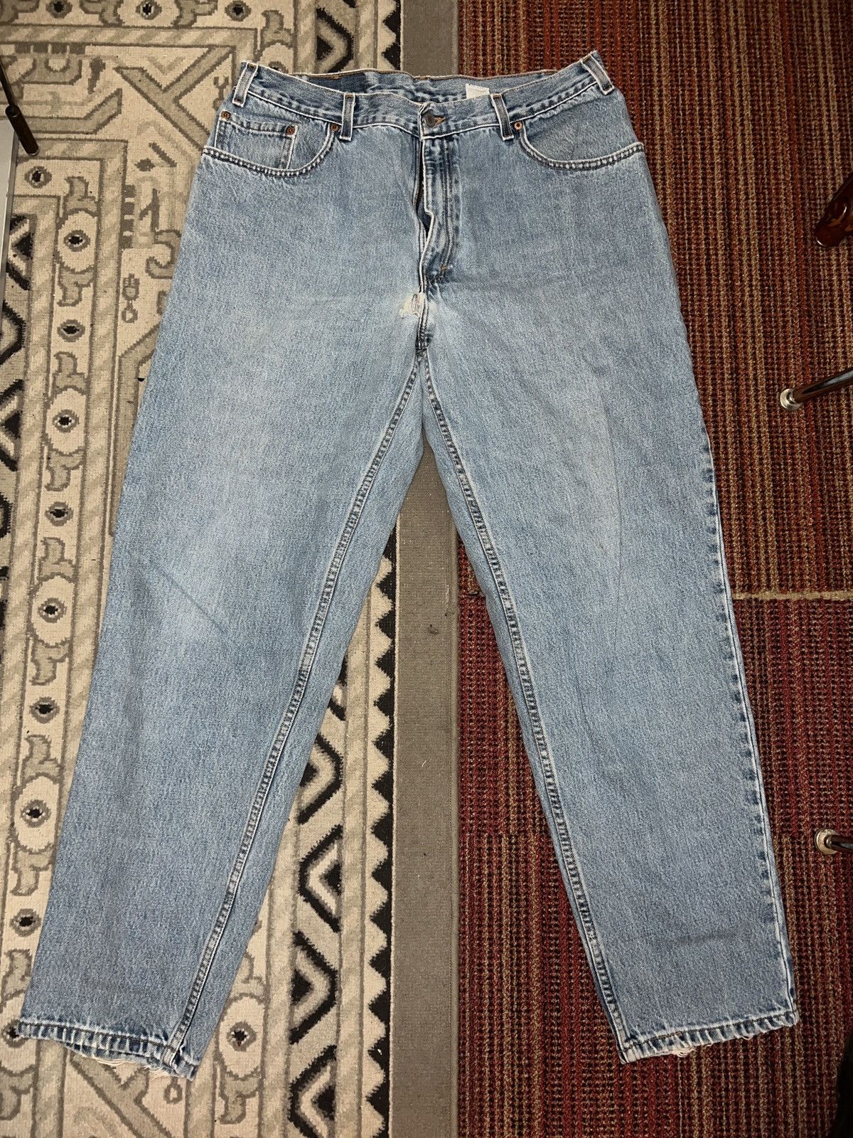 Levi's Vintage OOs Levis 560 baggy redline Distressed Denim Jeans Size US 38 / EU 54 - 1 Thumbnail
