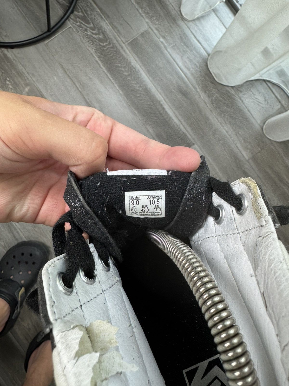 Vans NWOB Vans Sk8-Hi "Glitter Checkerboard" - VN0A4BV6V3P Size US 9 / EU 42 - 10 Thumbnail