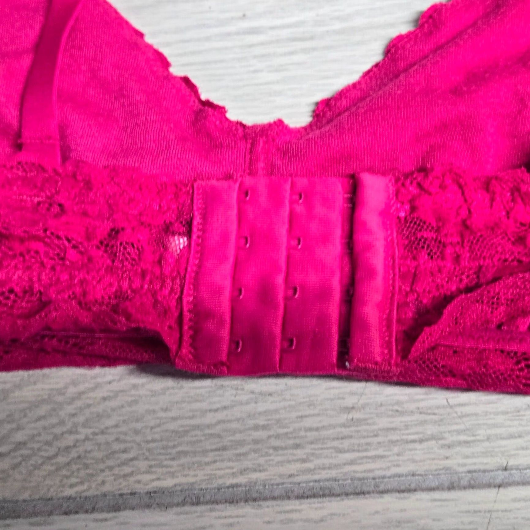 Pinko PINK No Boundaries Pink Lace Bra Adult Women's XL Extra Large Bra Women's XL Pink 90s? Size ONE SIZE - 3 Thumbnail