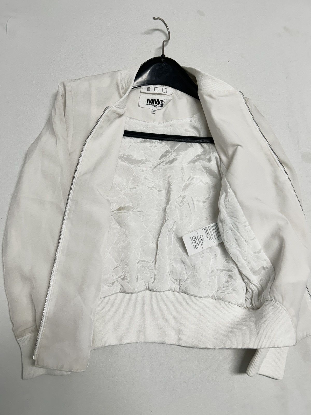 Maison Margiela SS2014 All-White Bomber Jacket Size US XS / EU 42 / 0 - 5 Thumbnail
