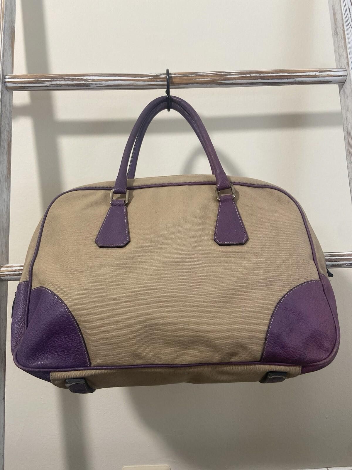 Prada Prada faded purple Cinghiale Canapa hand tote bag Size ONE SIZE - 2 Thumbnail