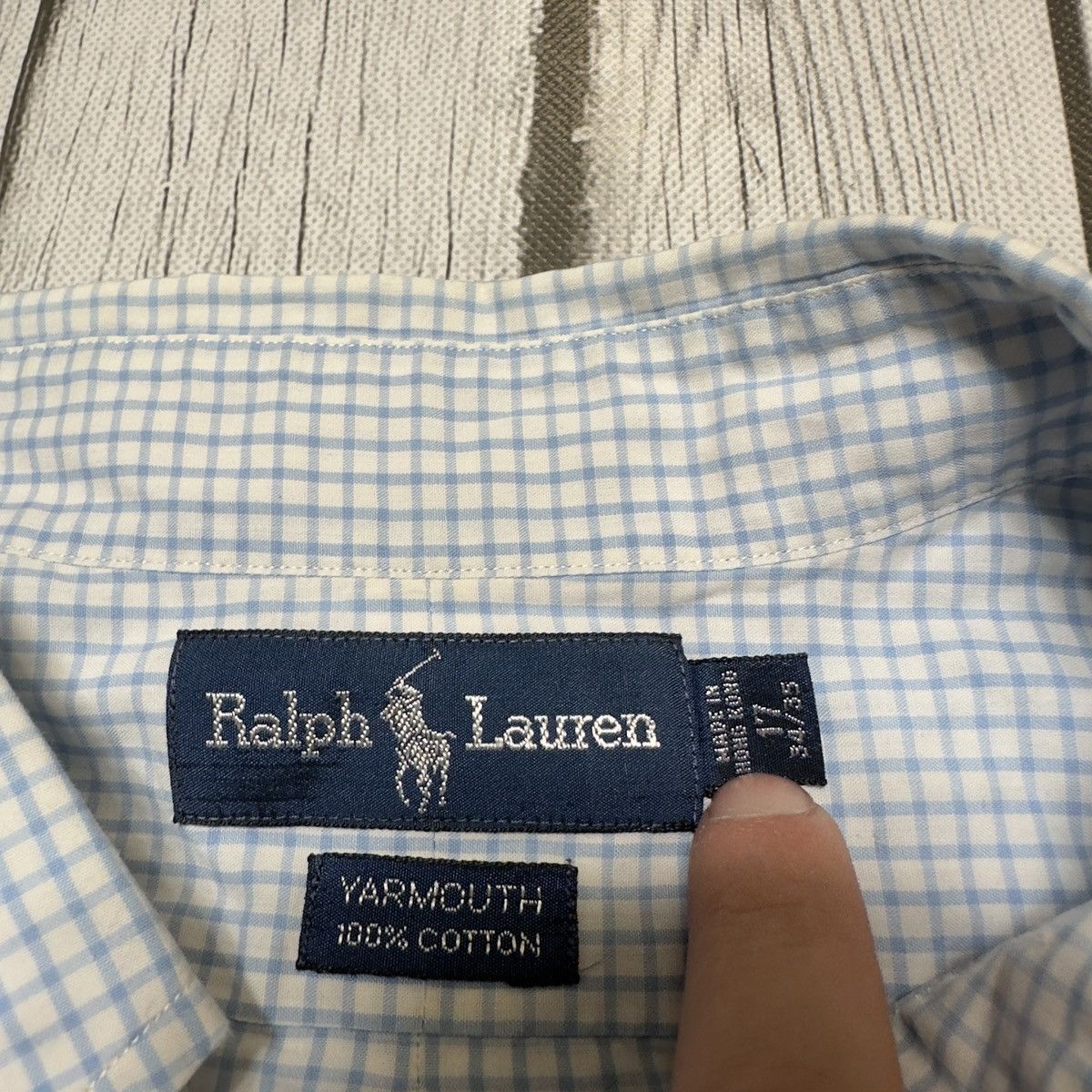 Ralph Lauren × Vintage Vintage Ralph Lauren Yarmouth shirt Size US XL / EU 56 / 4 - 4 Thumbnail