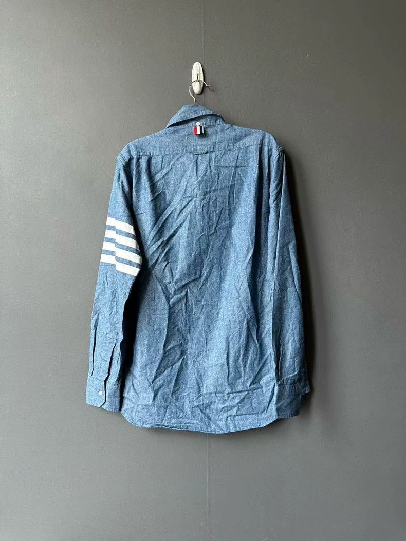 Thom Browne Thom Browne Denim Blue Shirt-dmc Size US M / EU 48-50 / 2 - 3 Thumbnail