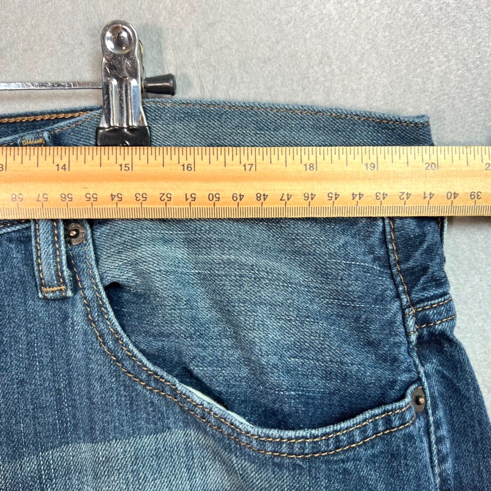 Levi's Levis 569 Loose Straight Jeans Mens 38x30 Blue Denim 100% Cotton Size US 38 / EU 54 - 5 Thumbnail