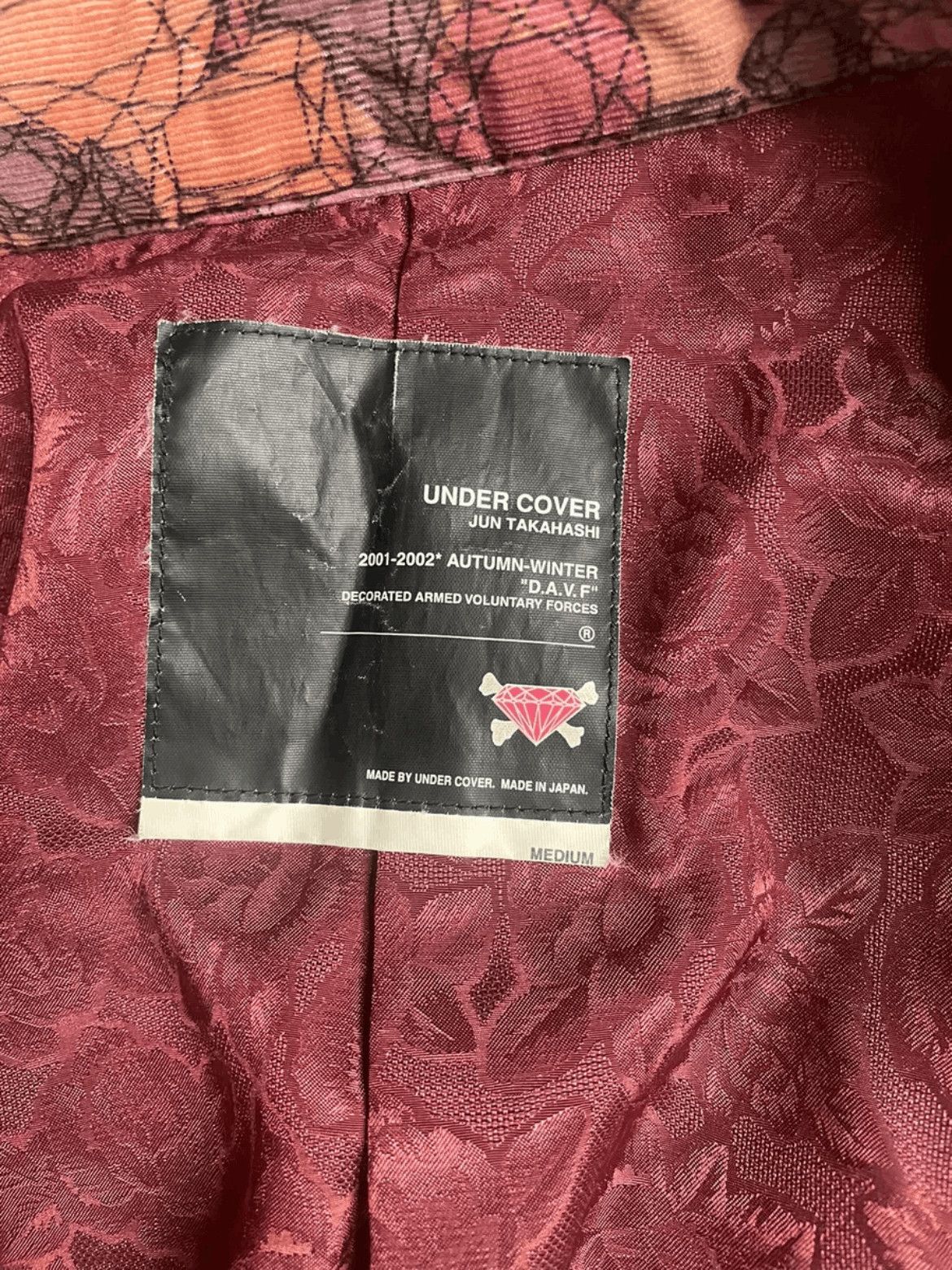 Undercover Undercover 01AW DAVF Diamond Print Jacket Size US M / EU 48-50 / 2 - 8 Thumbnail