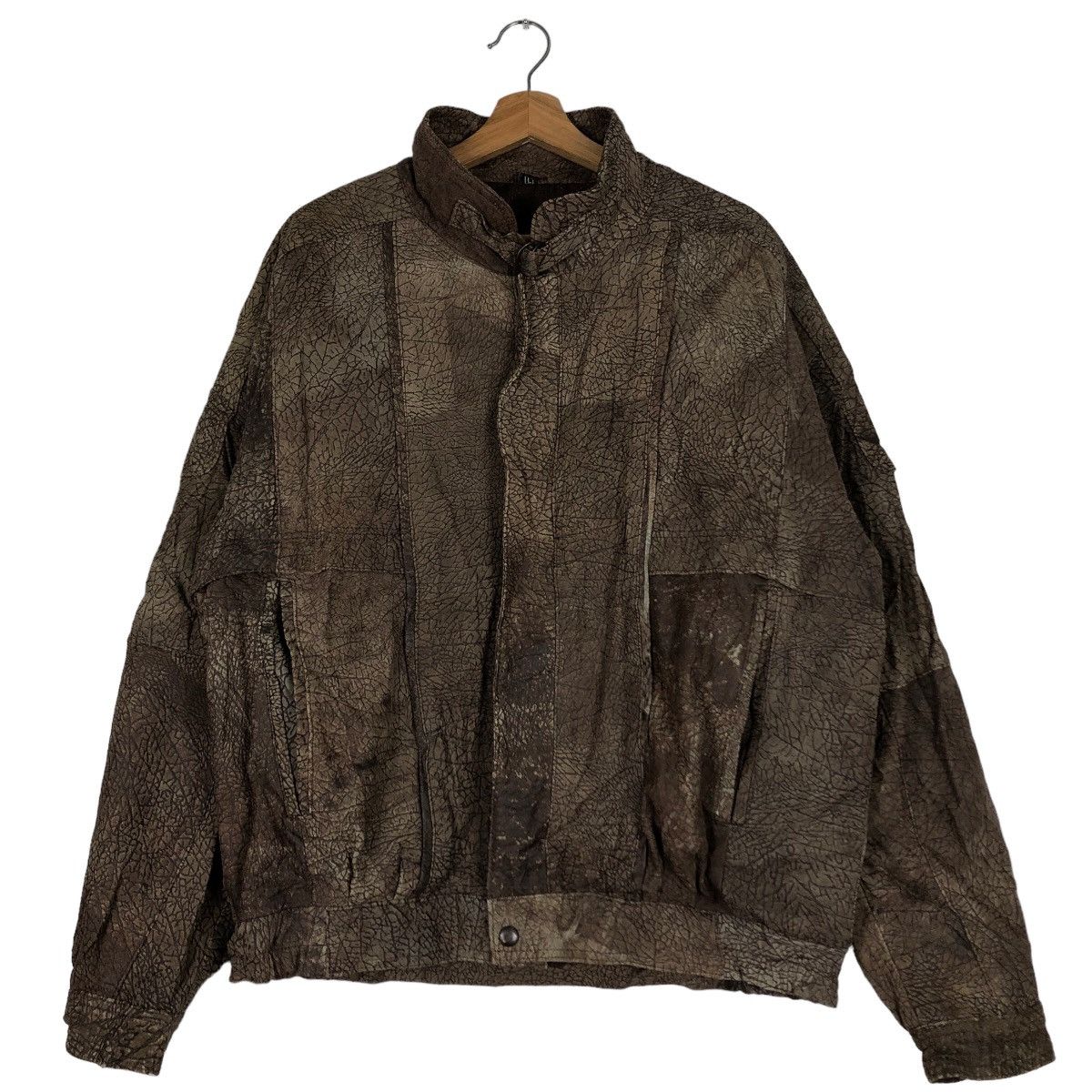 Genuine Leather 🔥Vtg Fly Bomber Leather Jacket Bondage Design Inspector Size US L / EU 52-54 / 3 - 1 Thumbnail