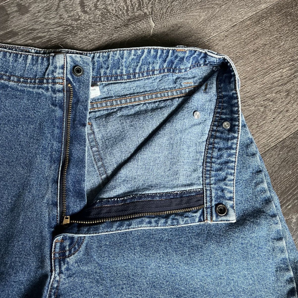 Levi's Vintage 1980s Levi’s Denim Jean Skort Slim Fit Tapered Leg Size 34" / US 12 / IT 48 - 7 Thumbnail