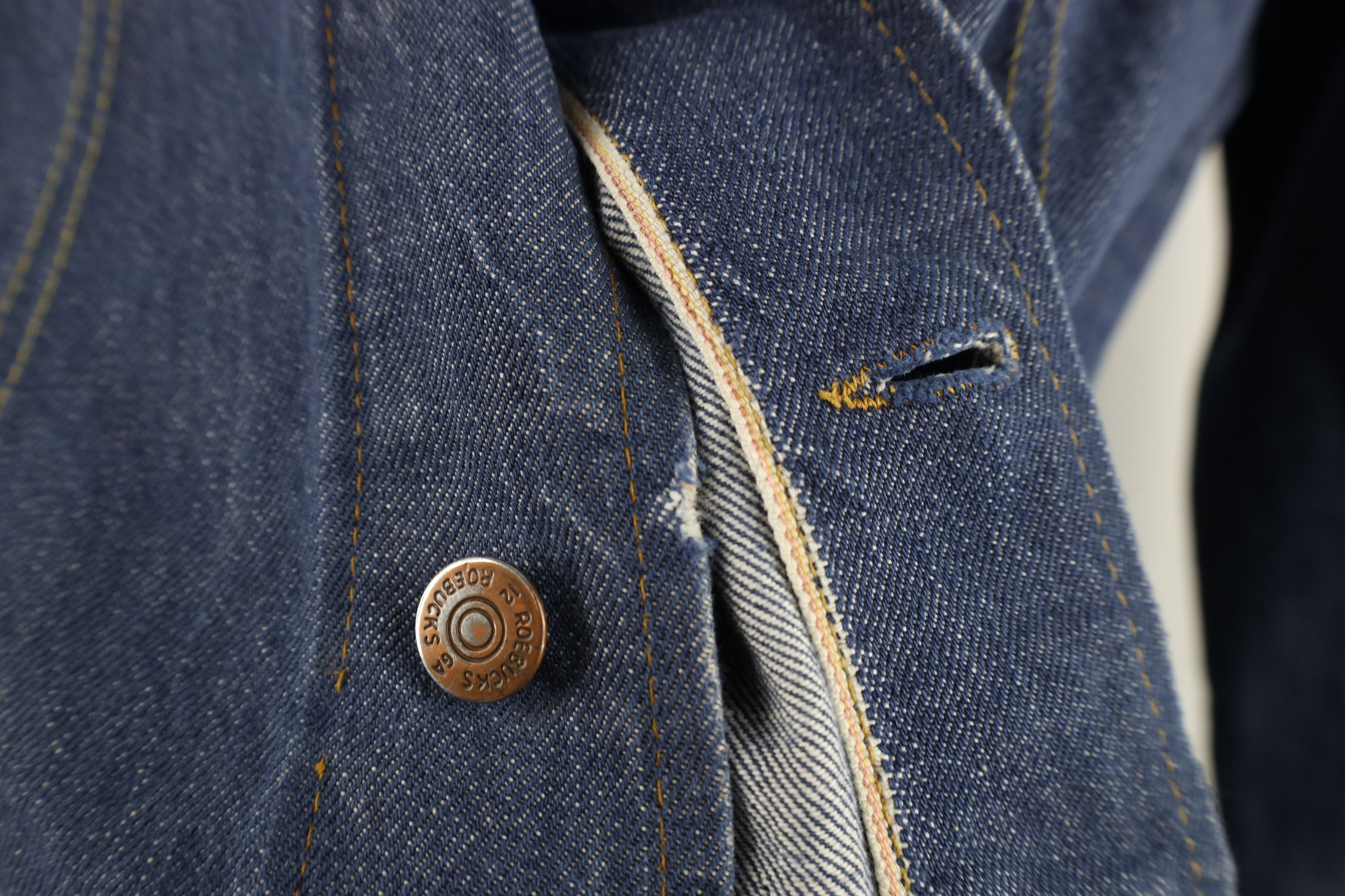 Vintage Vintage 60s Streetwear Denim Jean Trucker Jacket Blue USA Size US M / EU 48-50 / 2 - 11 Thumbnail