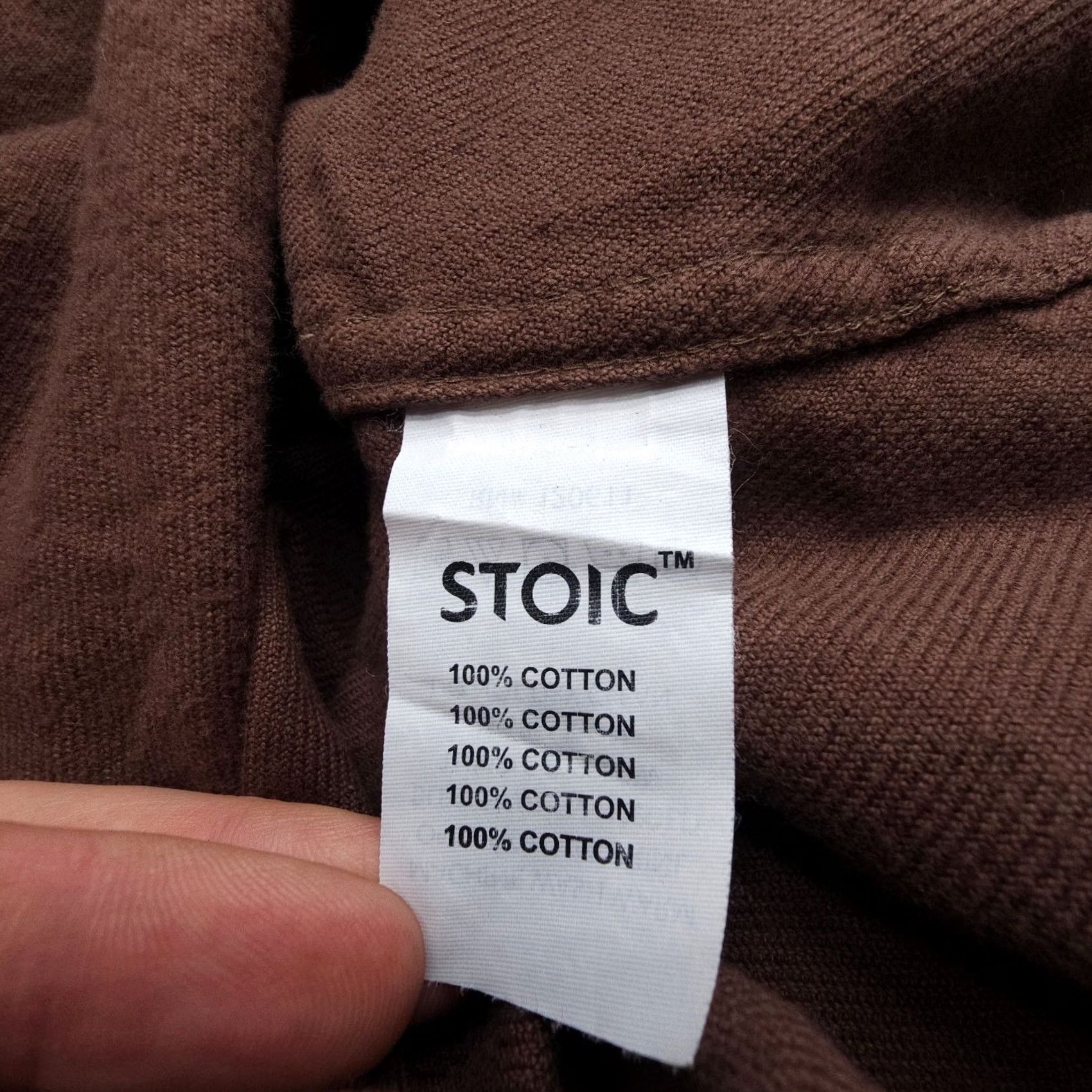 Stoic Stoic Mens Flannel Shirt 2XL Brown Corduroy Collar Elbow Patches Button-Up Outdoor Casual Workwear Shirt Size US XXL / EU 58 / 5 - 4 Thumbnail