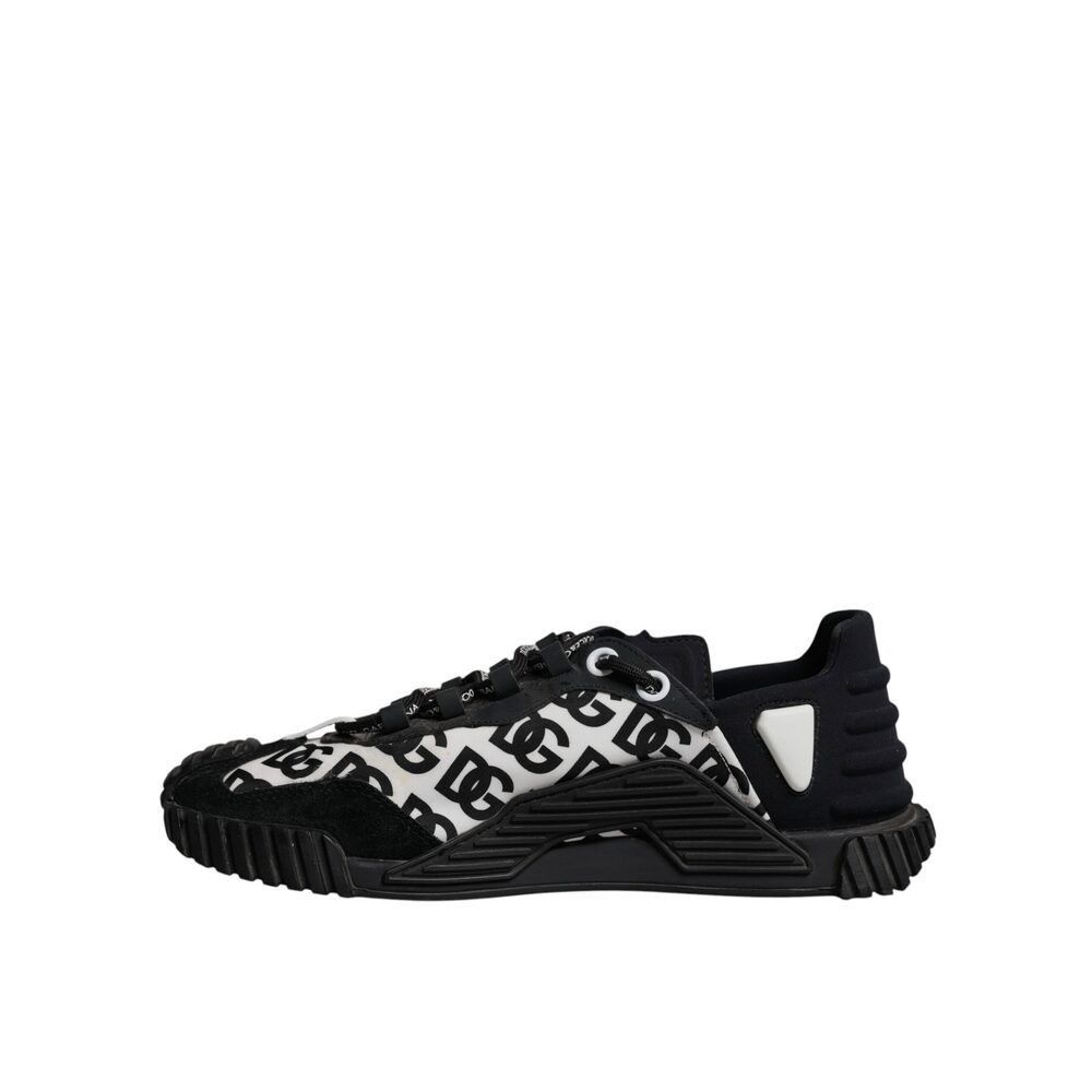 Dolce & Gabbana Dolce & Gabbana Black Logo Lace Up Low Top NS1 Sneakers Shoe Size US 8 / EU 41 - 5 Thumbnail