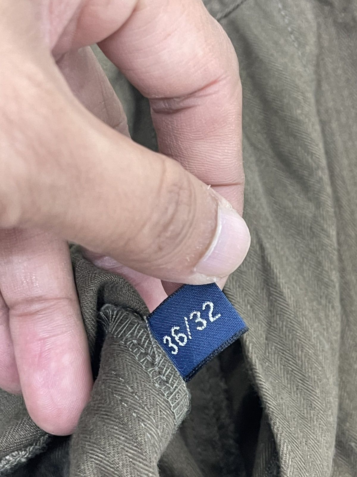 Polo Ralph Lauren Baggy Wide Cargo Polo Ralph Lauren Cargo Herringbones 4🟦0 Size US 35 - 16 Thumbnail